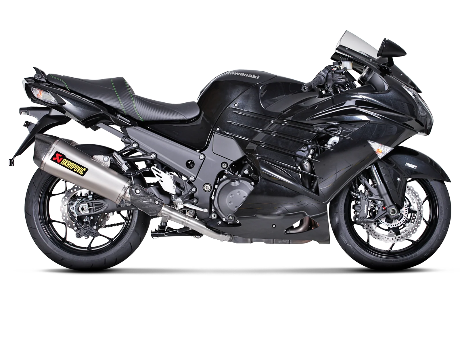 Akrapovic Slip-On Exhaust Kawasaki ZX14R 2012-2021 - Image 2