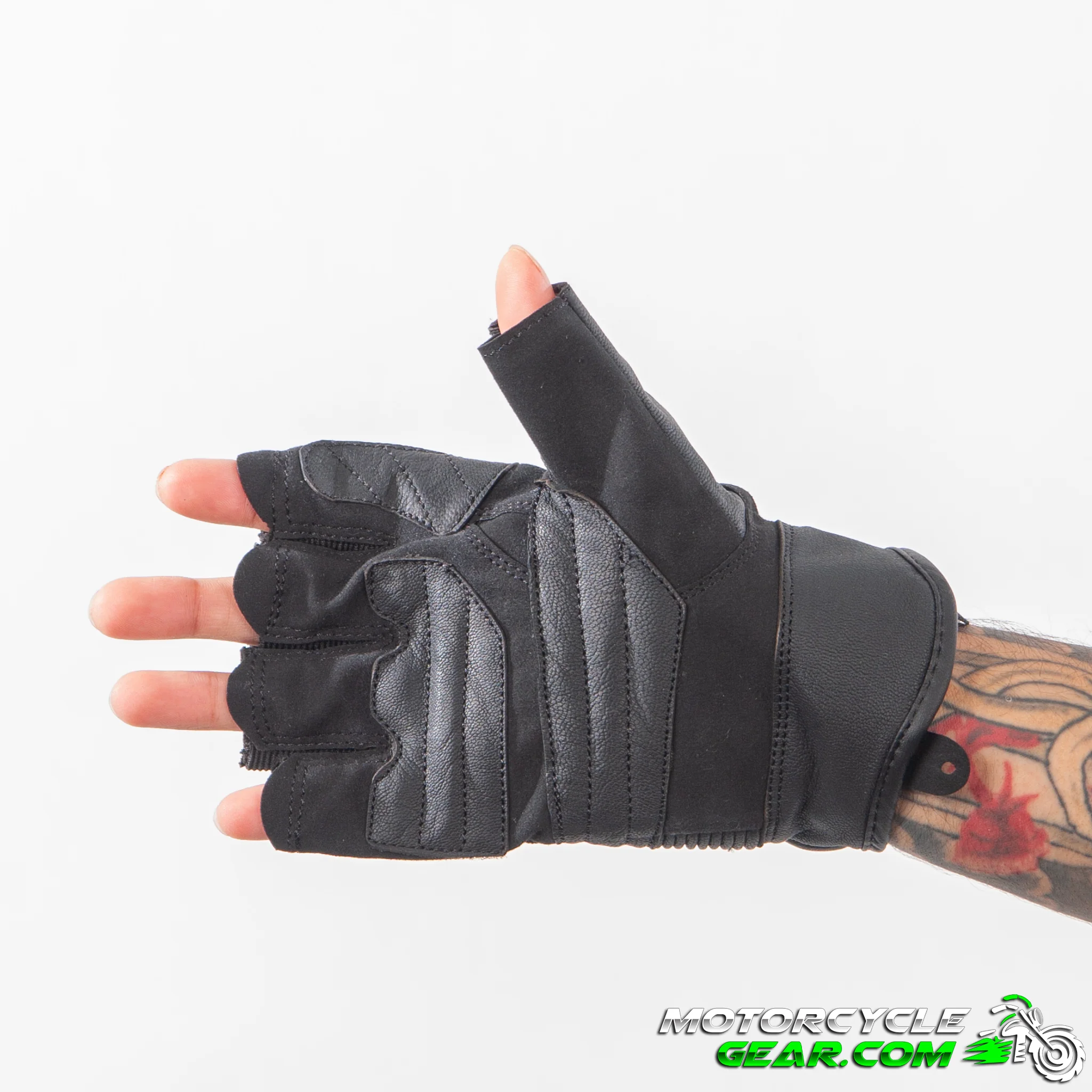 Cortech Flip Off Fingerless Gloves - Image 4