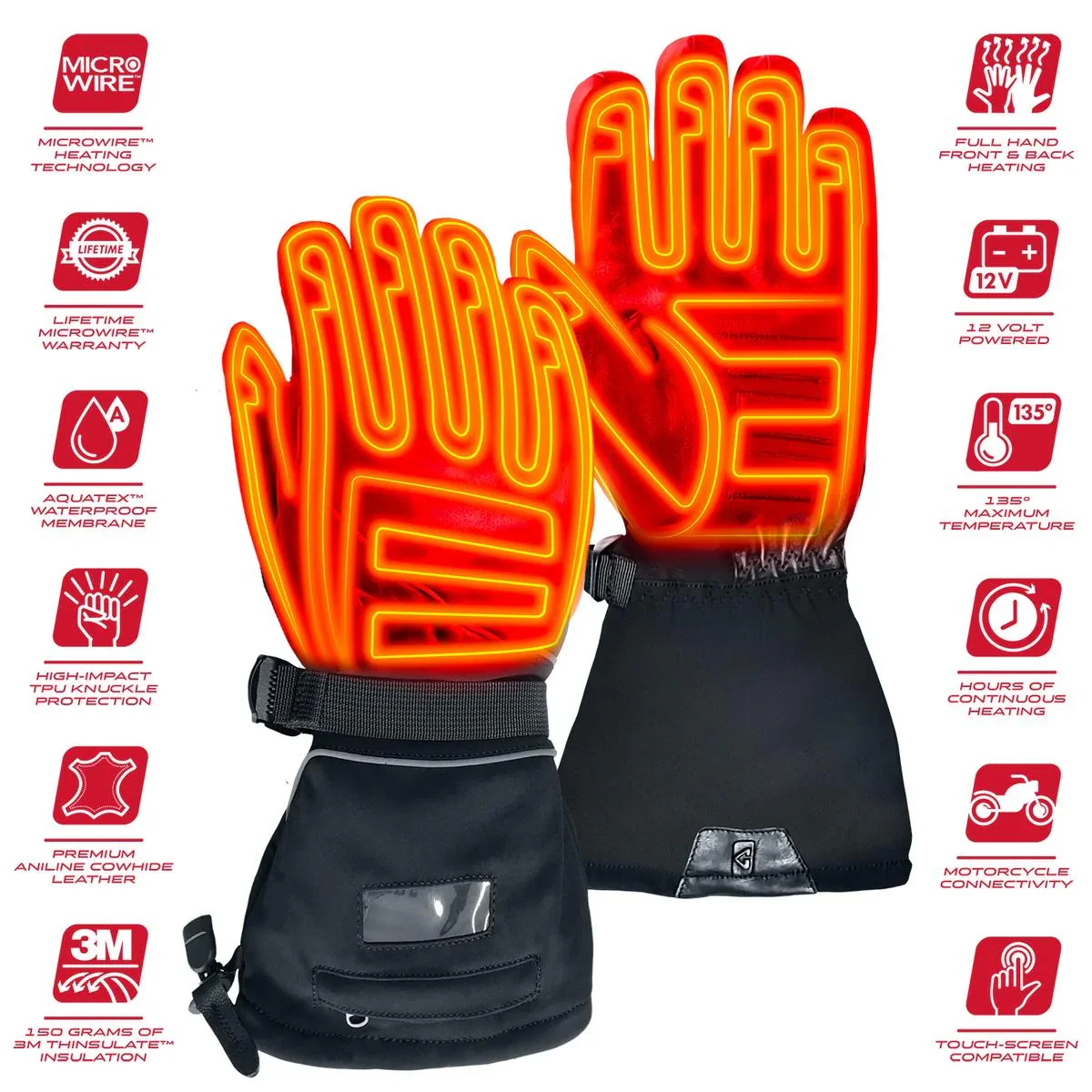 Gerbing GT5 12V Hybrid Heated Gloves - Image 4
