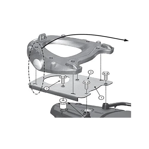 Givi SR5107 Top Case Rack BMW F650GS / F700GS / F800GS - Image 2
