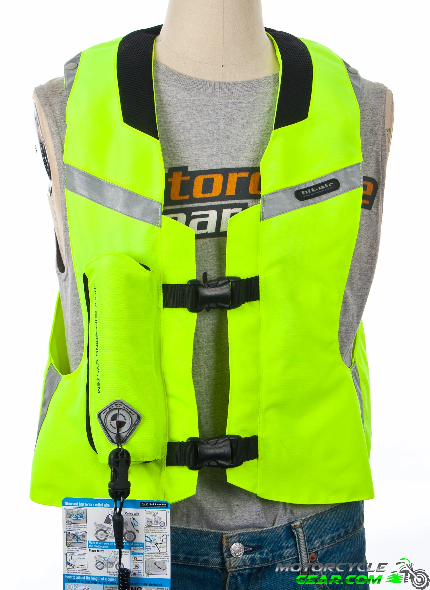 Hit-Air Moto MLV-YC Hi-Vis Vest