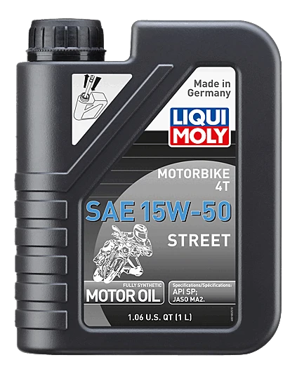 Liqui Moly 4T Synthetic Street Engine Oil - 15W-50