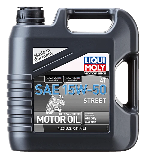 Liqui Moly 4T Synthetic Street Engine Oil - 15W-50 - Image 2