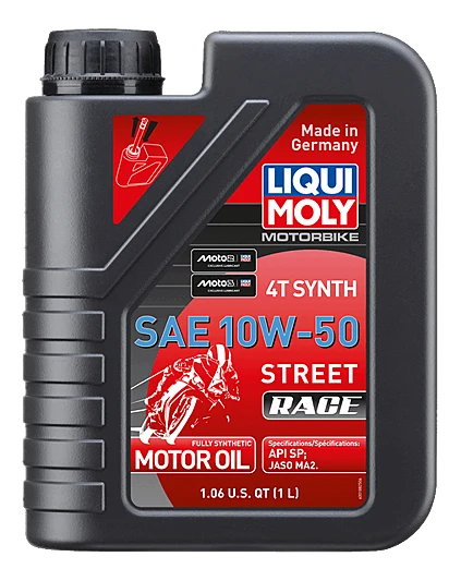 Liqui Moly 4T Synthetic Street Race Engine Oil - 10W-50