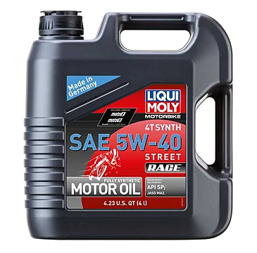 Liqui Moly Street Race Synthetic 4T Engine Oil - 5W-40 - 4 L