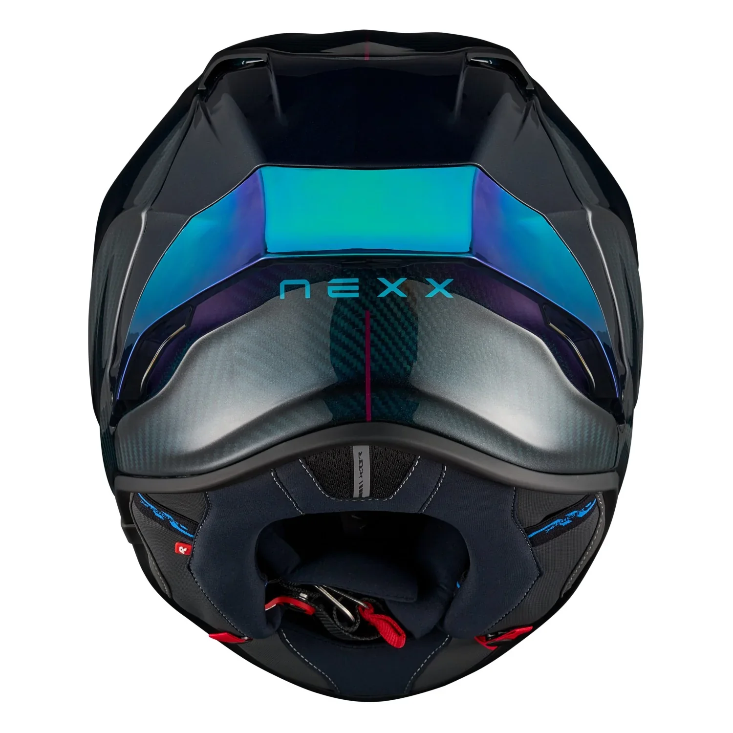 NEXX X.R3R Hadal Carbon Blue Teal Helmet - Image 3