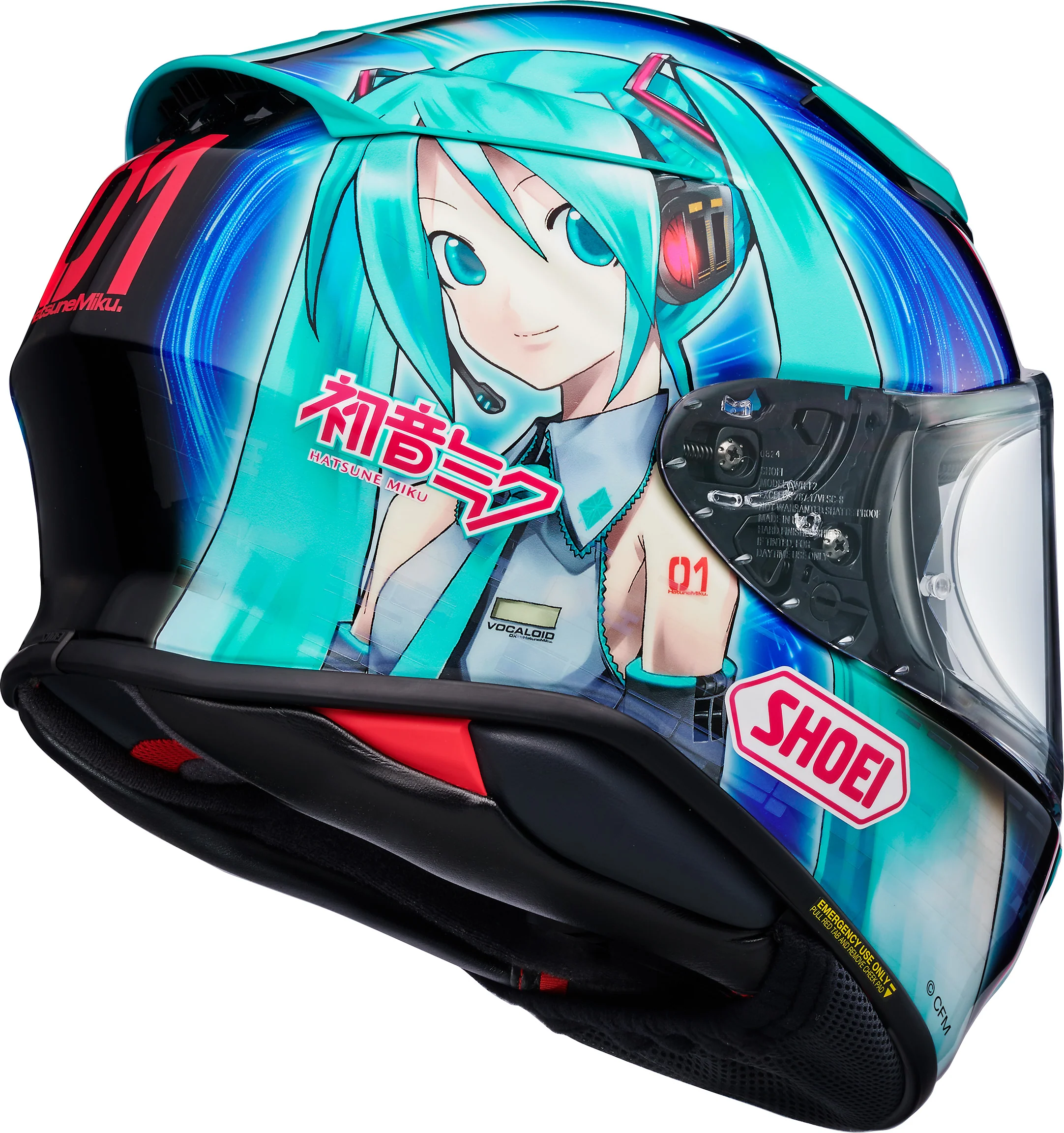 Shoei RF-1400 Hatsune Miku Helmet ~ Small Only - Image 3