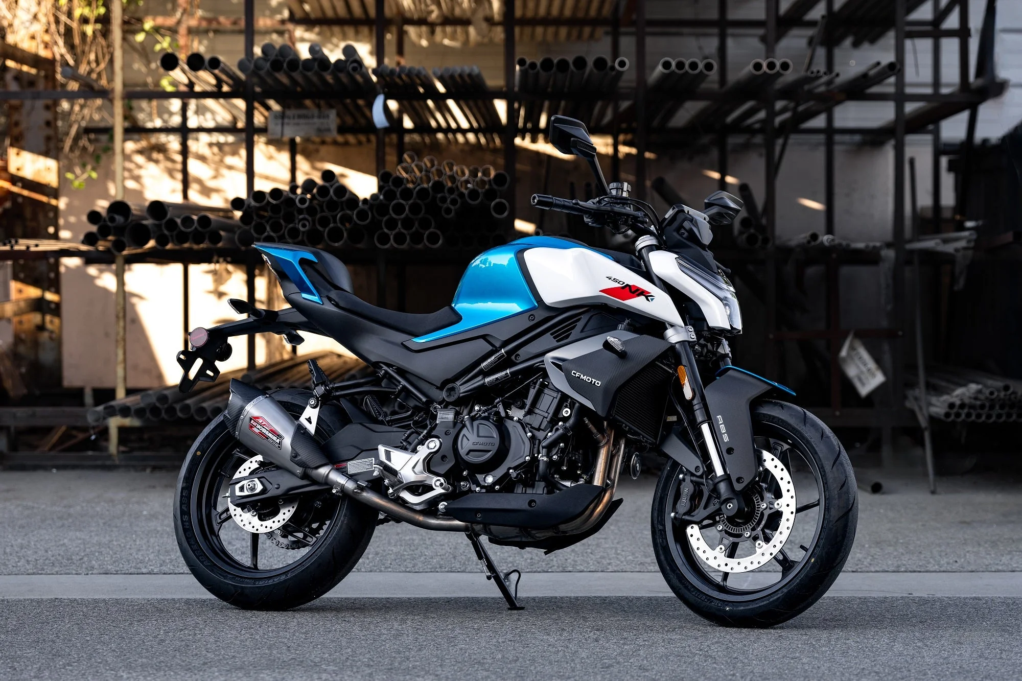 Yoshimura AT2 Street Slip-On Exhausts CFMOTO 450NK / 450SS 2023-2026 - Image 13