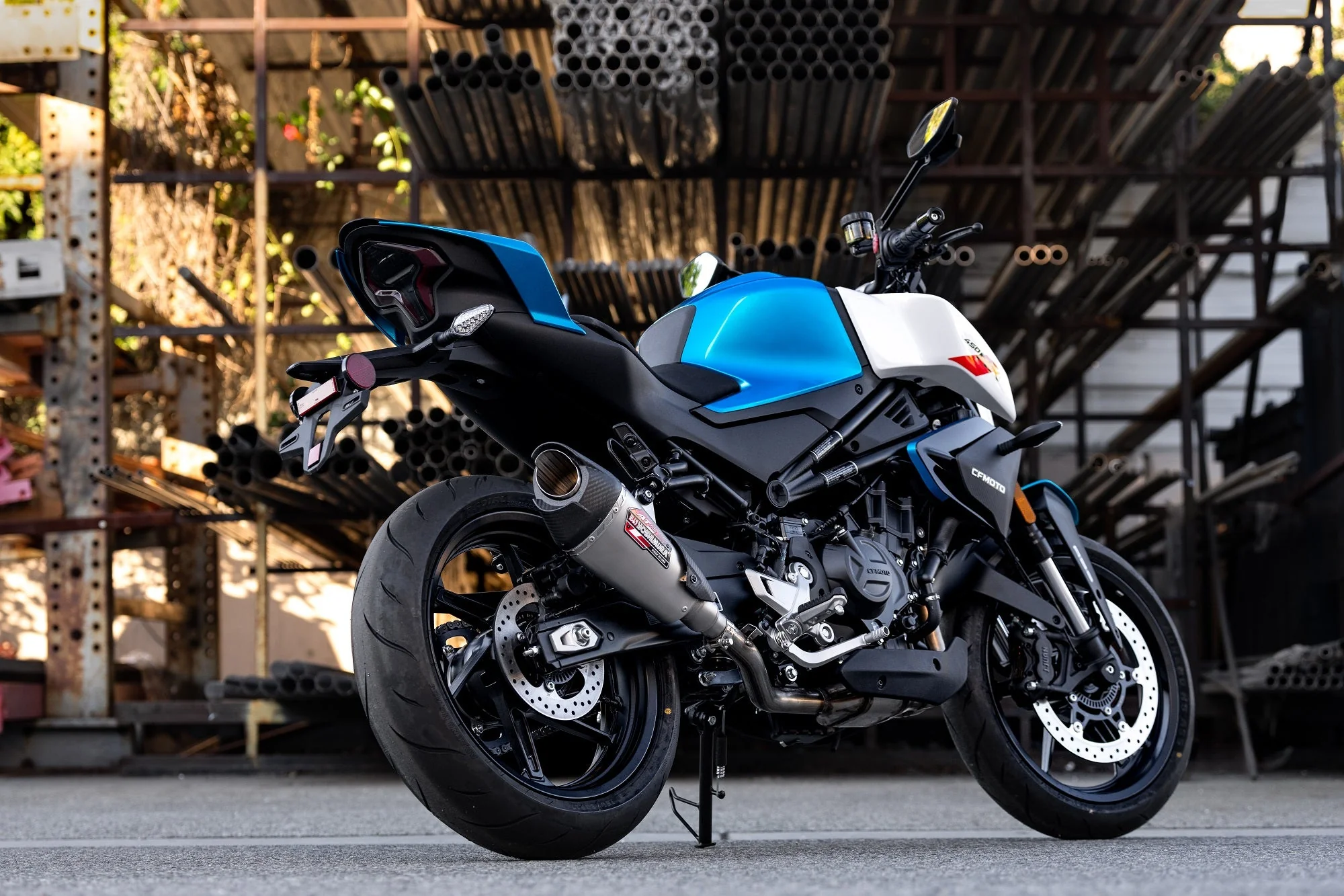Yoshimura AT2 Street Slip-On Exhausts CFMOTO 450NK / 450SS 2023-2026 - Image 14