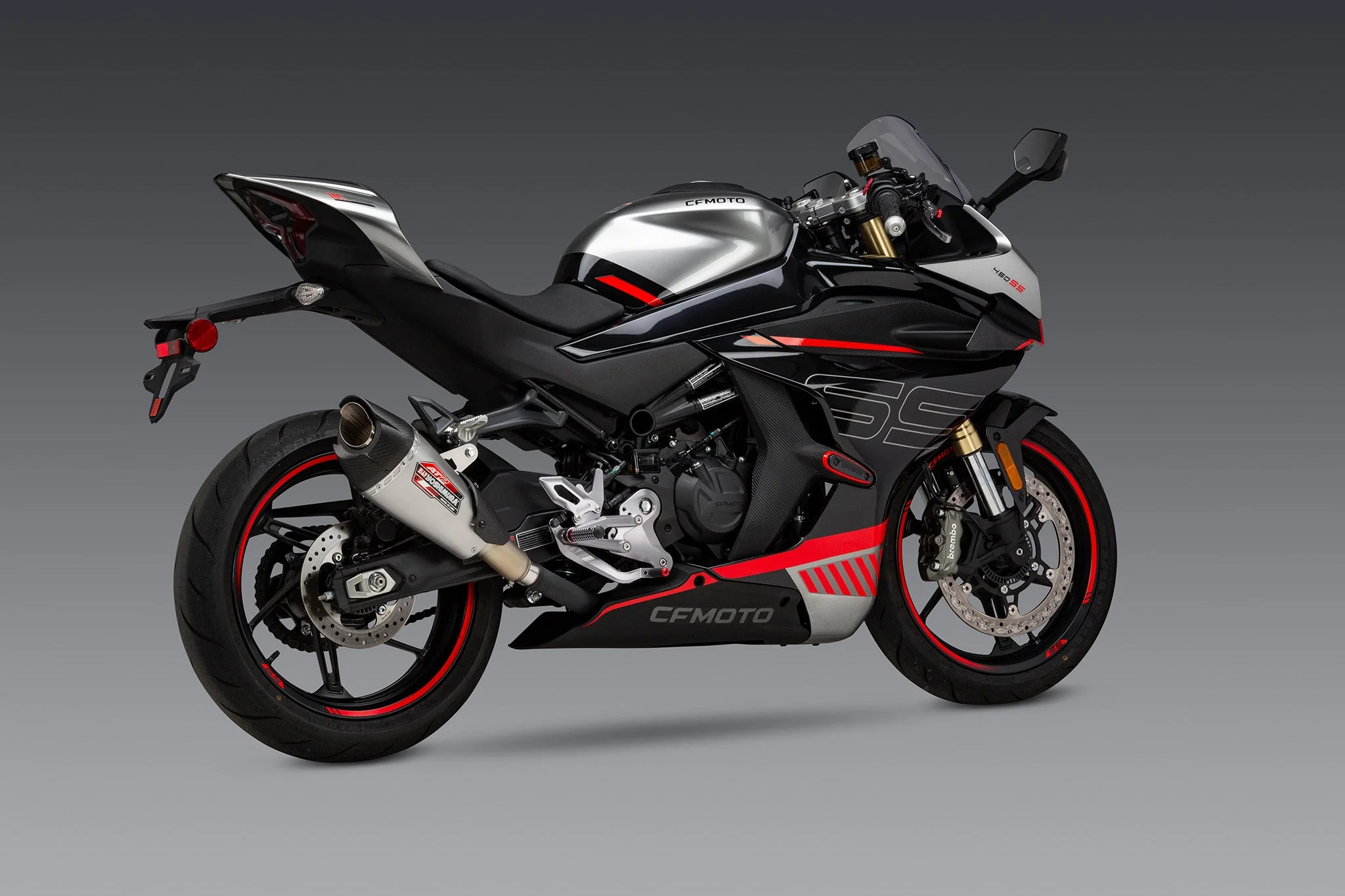 Yoshimura AT2 Street Slip-On Exhausts CFMOTO 450NK / 450SS 2023-2026 - Image 6