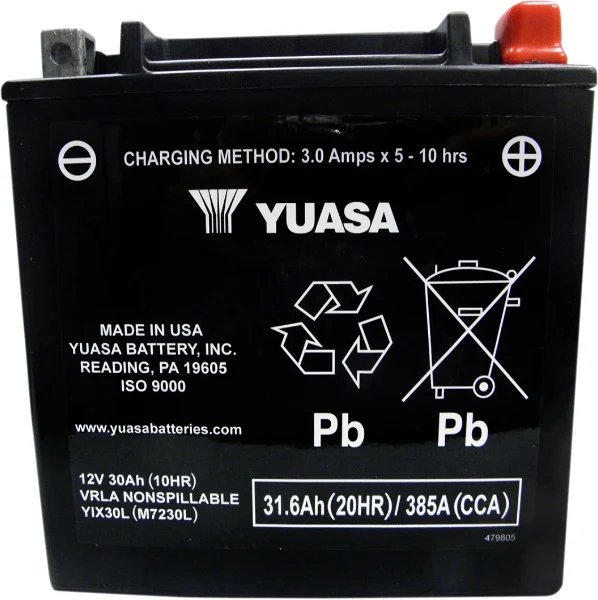 Yuasa YIX30L-BS AGM Battery
