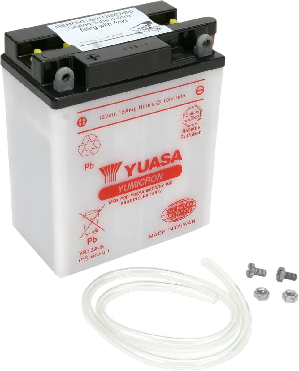 Yuasa YB12A-B Yumicron Conventional Battery